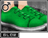 #Velcro Flats-Green[M]#