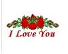i love you red roses