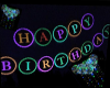 Neon Happy Birthday Sign