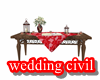 Wedding civil Table