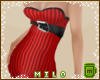 M| Red Striped Mini