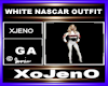 WHITE NASCAR OUTFIT