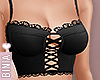 Cute Lace Crop Black