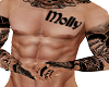 Molly chest tattoo