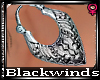 BW|Silver Winged Earring