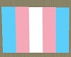 trans flag rug