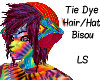 Tie Dye Hair/Hat Bisou