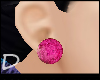 {D} Stud Earrings Pink