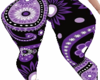 Purple Paisley Leggings
