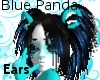 Blue panda bear ears