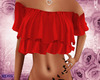 MDSW [Red] Frilly Top