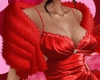 Amour RED Fur Shawl Add