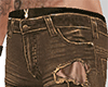 Short Ripped Brown Jean