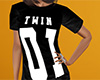 Twin 01 Shirt Black (F)