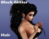 Black Glitter Hair