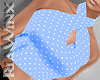 Blue Polkadot Halter Top