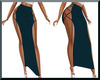 ~ Teal Kriss Kross Skirt