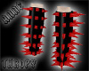 !AT!Red & Blk Leg Spikes
