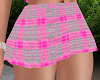 Pink Plaid Mini Skirt