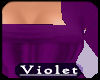 (V) Purple Flutter top
