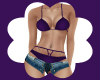 Purple Bikini & Shorts