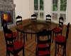 Red/Black Dining Table