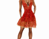 red and gold dress