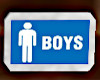 boys restroom sign
