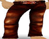 Copper Leather Jeans