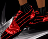Pinstripes Red Shoes