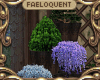 F:~ Blue tri-flower pots