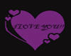 love you purple heart