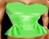 Strapless Green Top
