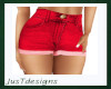 JT Red Jeans Shorts