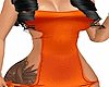 sexy orange dress