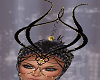 Gold Black Headdress