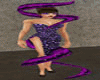 spiral purple dress
