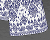 Blue/White Printed blue