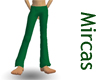 green straight pant
