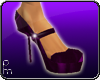 *PM* purple satin shoe