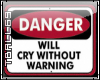 danger sign sticker