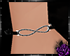 Infinity bracelet black