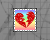 {T}broken heart stamp