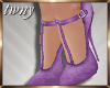 20s Flapper Shoes Lilac