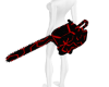 red animated chainsaw f