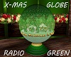 X-Mas Globe Radio Green