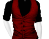 Black Shirt & Red Vest M