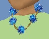 blue snwflke necklace