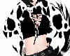 Cow Print Crop Hoodie