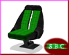 Black & Green XO Chair